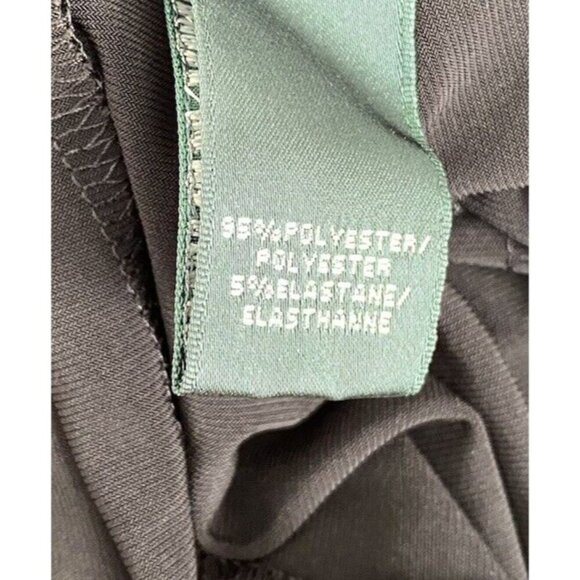 Lauren Ralph Lauren Classic Black Sleeveless Side Ruched Scoop Neck Dress Size 4 - Picture 6 of 7